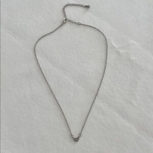 Never worn silver butterfly necklace